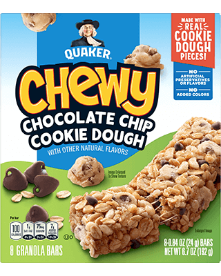 QUAKER® CHEWY GRANOLA BARS - CHEWY CHOCOLATE CHIP COOKIE DOUGH