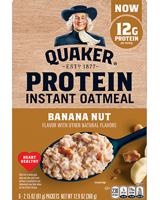 Quaker® Protein Instant Oatmeal - Banana Nut