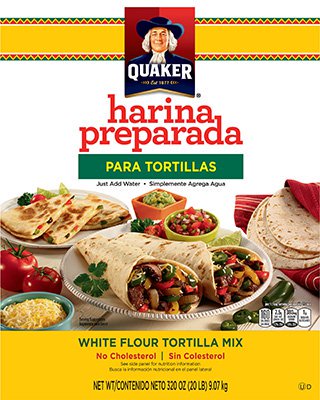 QUAKER® TORTILLA MIX - HARINA PREPARADA  package