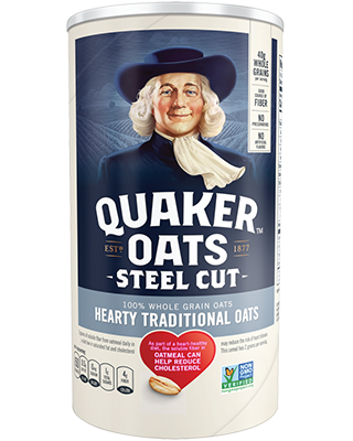 Quaker® Steel Cut Oats - Traditional package