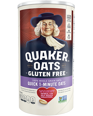 Quaker® Gluten Free - Quick - Minute Oats package