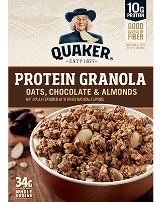 Quaker® Protein Granola - Oats, Chocolate & Almonds package