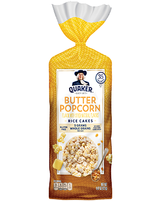 Quaker® Rice Cakes - Butter Popcorn package