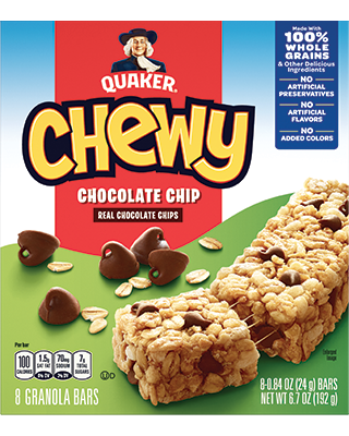 Quaker® Chewy Granola Bars - Chocolate Chip package