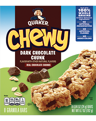 Quaker® Chewy Granola Bars - Dark Chocolate Chunk package