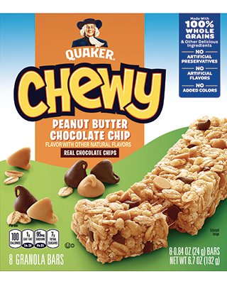Quaker® Chewy Granola Bars - Peanut Butter Chocolate Chip package
