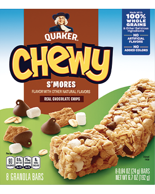 Quaker® Chewy Granola Bars - S’mores package
