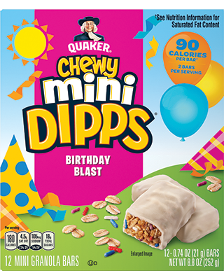 Quaker® Chewy Mini Dipps® - Birthday Blast package