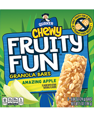 Quaker® Chewy Fruity Fun™ - Amazing Apple package