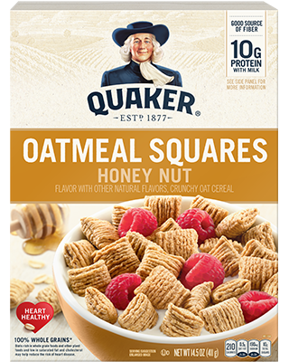 Quaker® Oatmeal Squares - Honey Nut package