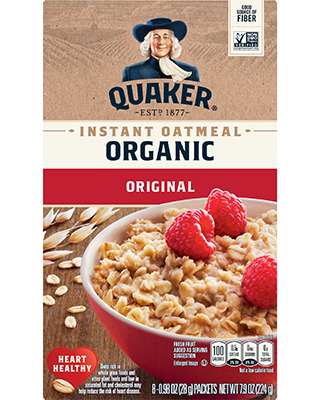 Quaker® Organic Instant Oatmeal - Original package