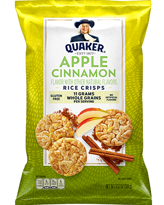 Quaker® Rice Crisps - Apple Cinnamon package