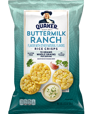 Quaker® Rice Crisps - Buttermilk Ranch package