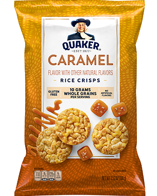 Quaker® Rice Crisps - Caramel package