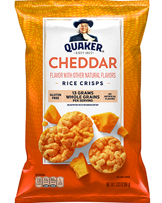 Quaker® Rice Crisps - Cheddar package