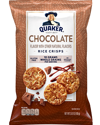 Quaker® Rice Crisps - Chocolate package