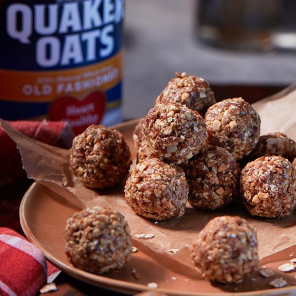 Energy Balls with Dates, Salted Almonds & Seeds