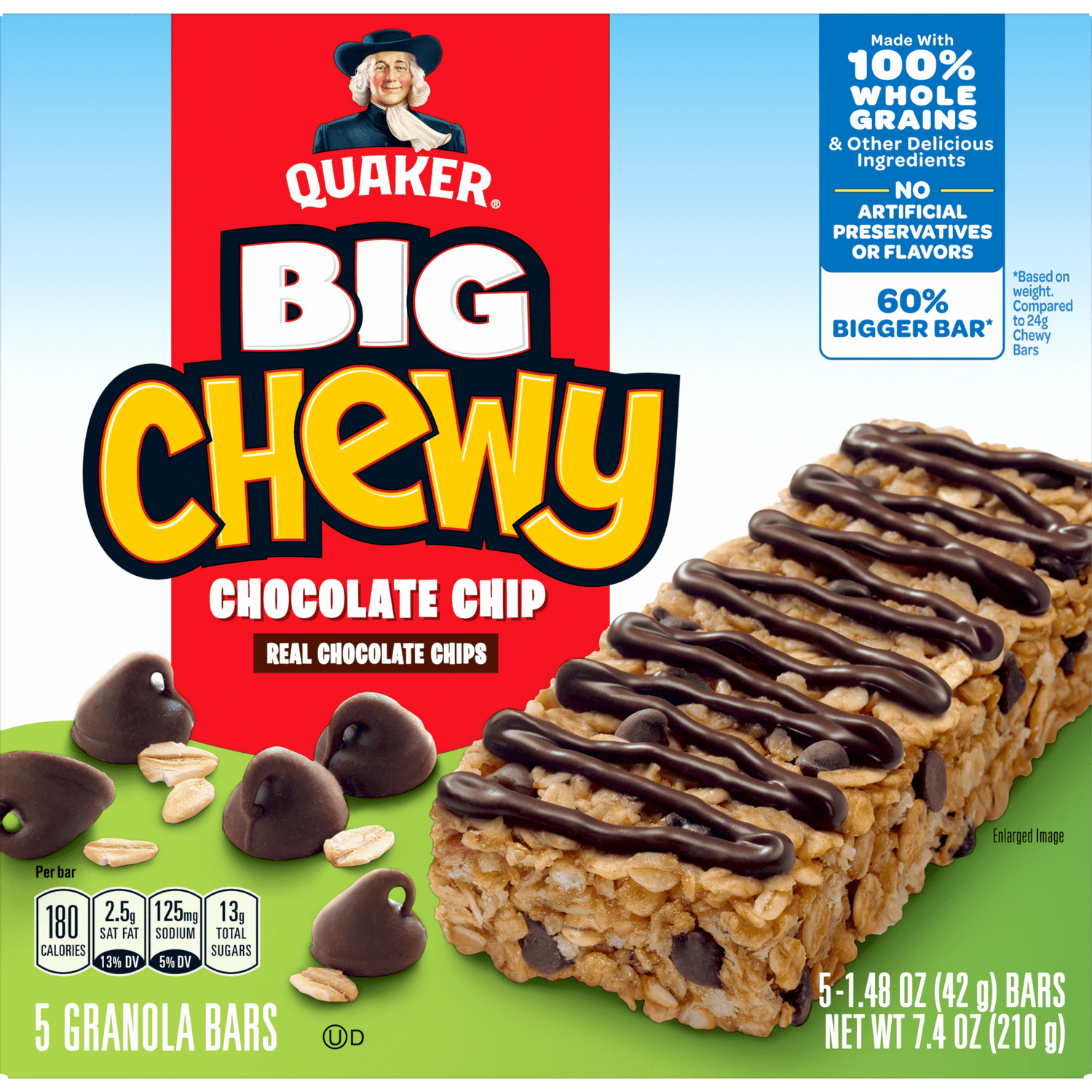 Quaker® Big Chewy Granola Bars - Chocolate Chip
