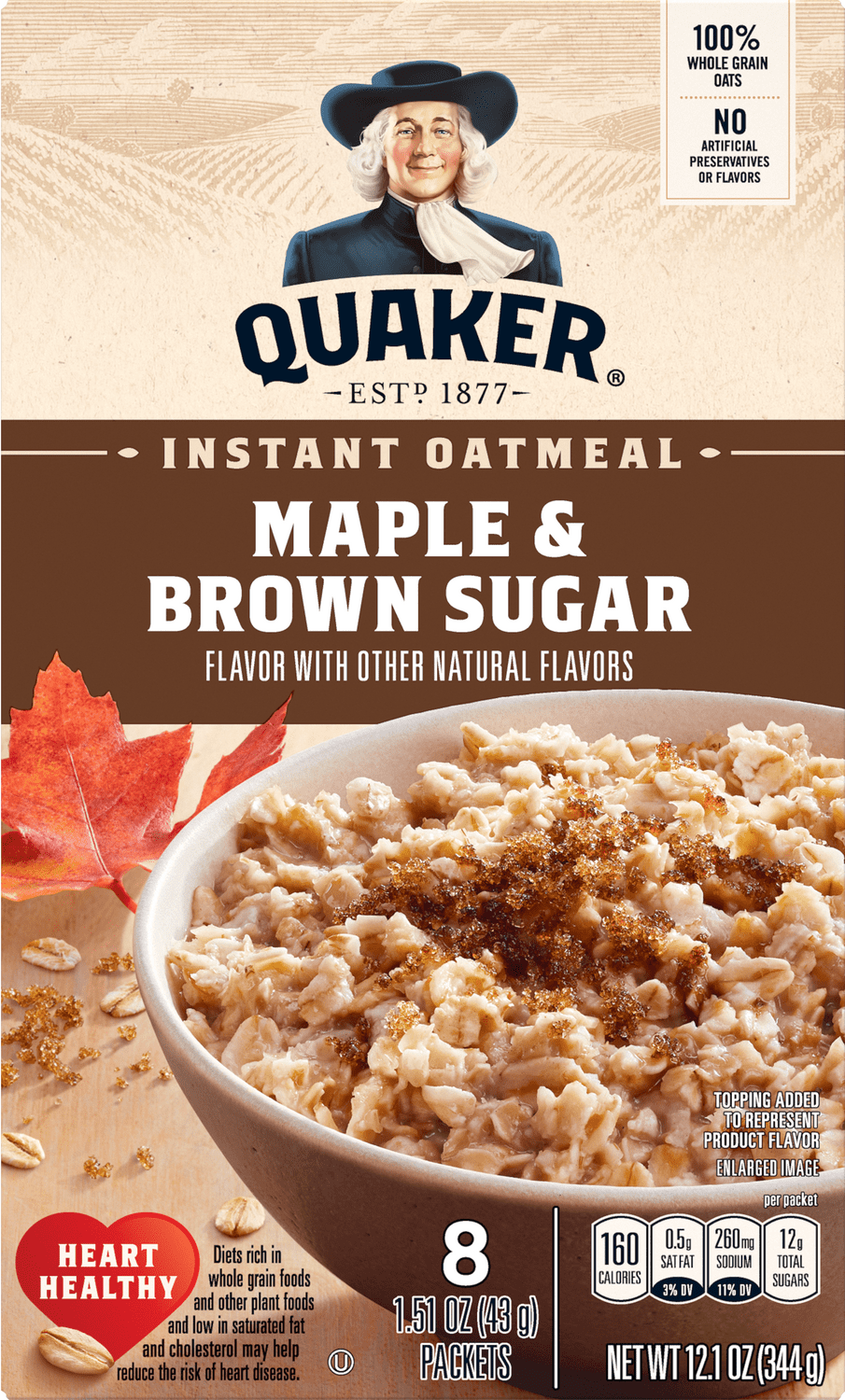Quaker® Instant Oatmeal - Maple and Brown Sugar