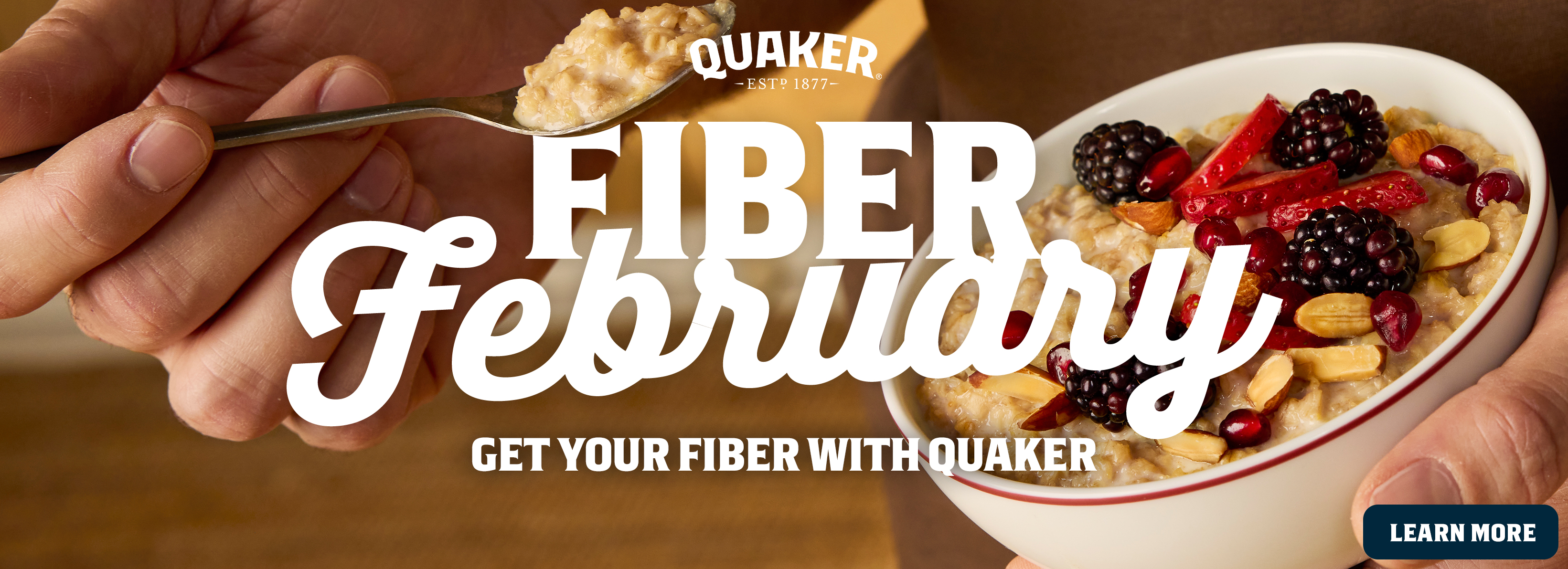 Quaker Fiber Banner