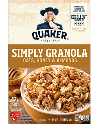 Quaker® Simply Granola - Oats, Honey & Almonds 