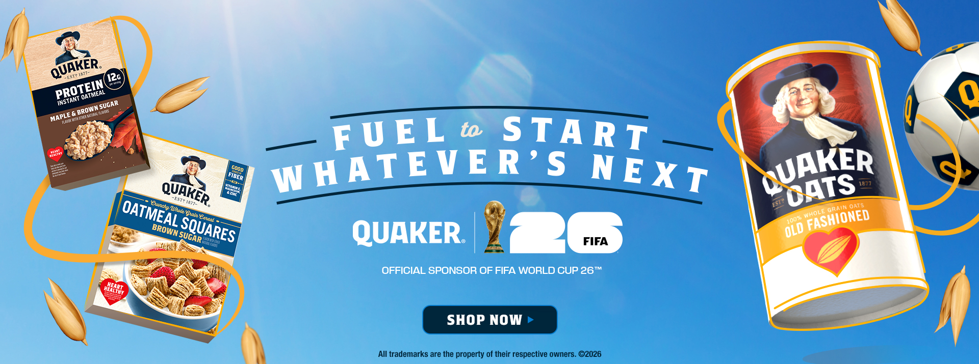 Quaker x FIFA Homepage Banner