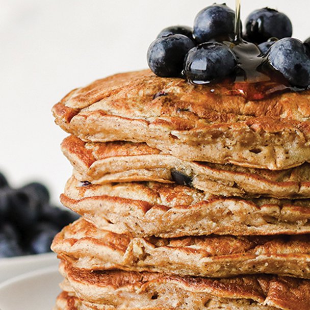 Blueberry Oatmeal Pancakes