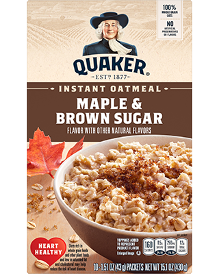 Instant Oatmeal Maple And Brown Sugar