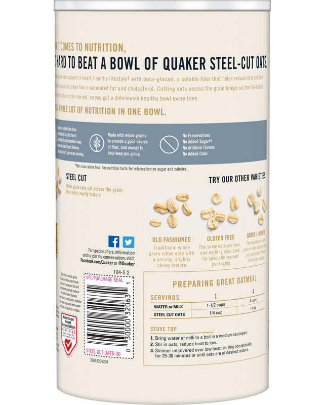 Quaker Oatmeal Recipe 4 Servings Home Alqu