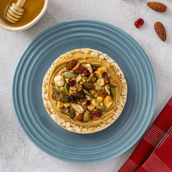 Trail Mix Inspired Rice Cake