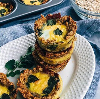 Savory Oatmeal Egg Muffins