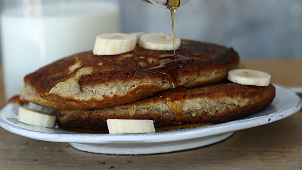 Hearty-Banana Oat Flapjacks